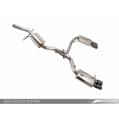 AWE Tuning - Quad Outlet Touring Edition Exhaust